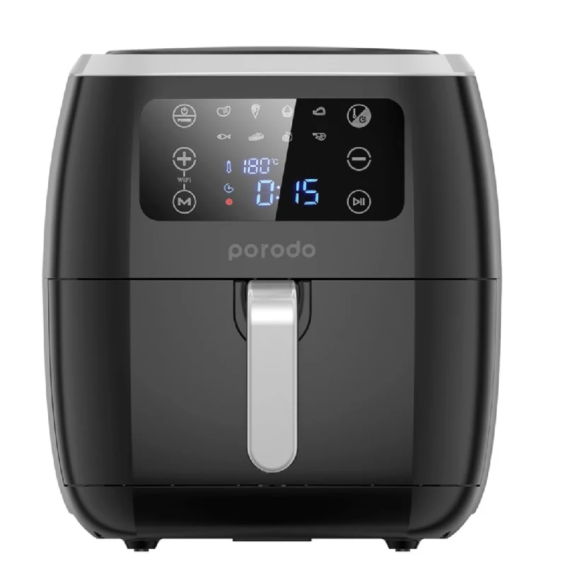 [PD-LSARFR2-BK] Porodo Lifestyle Smart Air Fryer With App Control 6L - Black