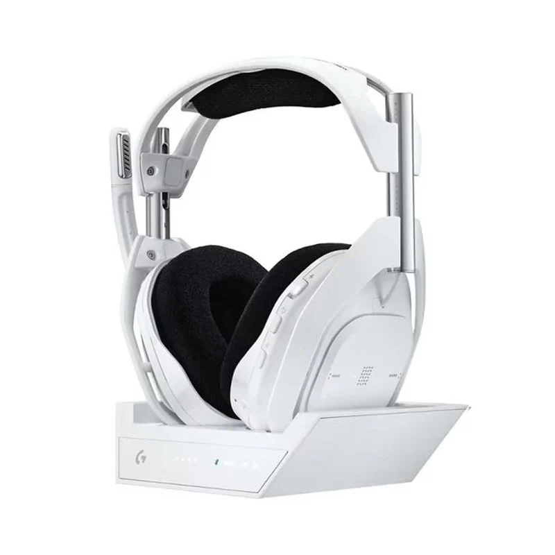 Logitech Astro A50 X LIGHTSPEED Wireless Gaming Headset + Base Station, PRO-G GRAPHENE, PLAYSYNC Across Xbox Series X|S + PS5 + PC/mac, Bluetooth, HDMI 2.1 Passthru - White