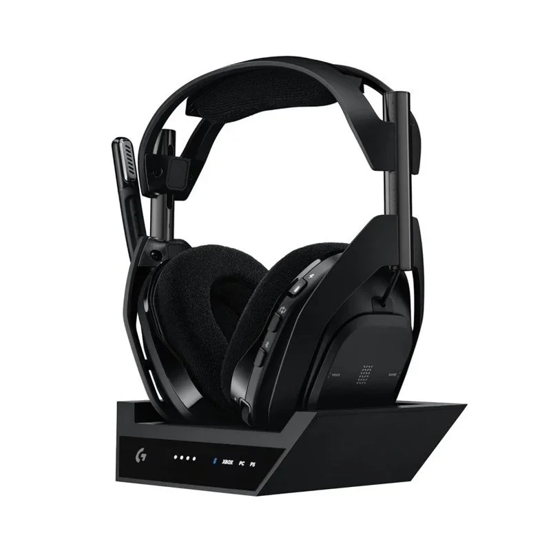 [939-002128] Logitech Astro A50 X LIGHTSPEED Wireless Gaming Headset + Base Station, PRO-G GRAPHENE, PLAYSYNC Across Xbox Series X|S + PS5 + PC/mac, Bluetooth, HDMI 2.1 Passthru - Black