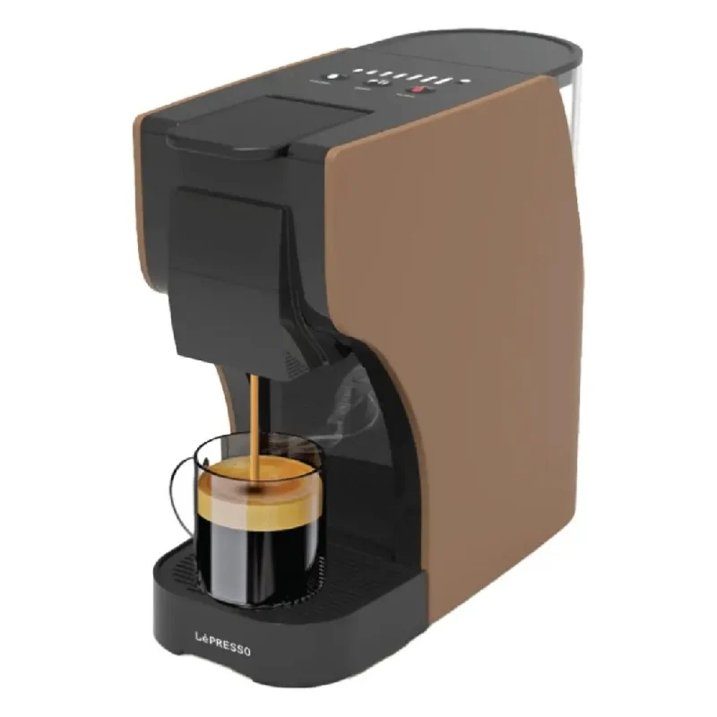 LePresso Trezza Multi-Capsule Coffee Machine with 1350W Rated Power - Brown