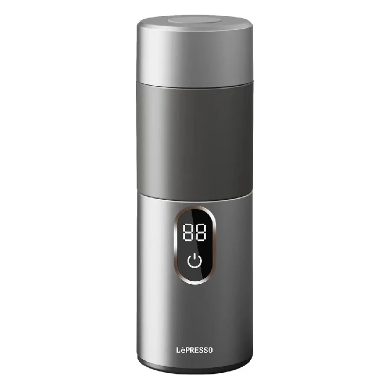 Lepresso MokaRise Electric Moka Maker with One-Touch Operation - Silver