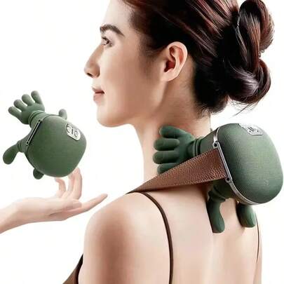 [UMTN002] Black Bull Massage for Shoulder, Neck, Lower Abdominal, and Shoulder Massager with Heat Deep