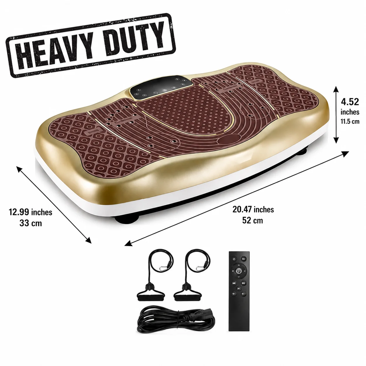 [UMFM111] Black Bull Full Body Vibration Platform Crazy Fit Massage Exercise Machine, 150 kg Capacity