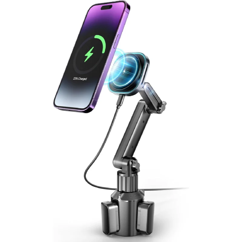 [MC01] TOPGO Cup Phone Holder Wireless Charger - Black