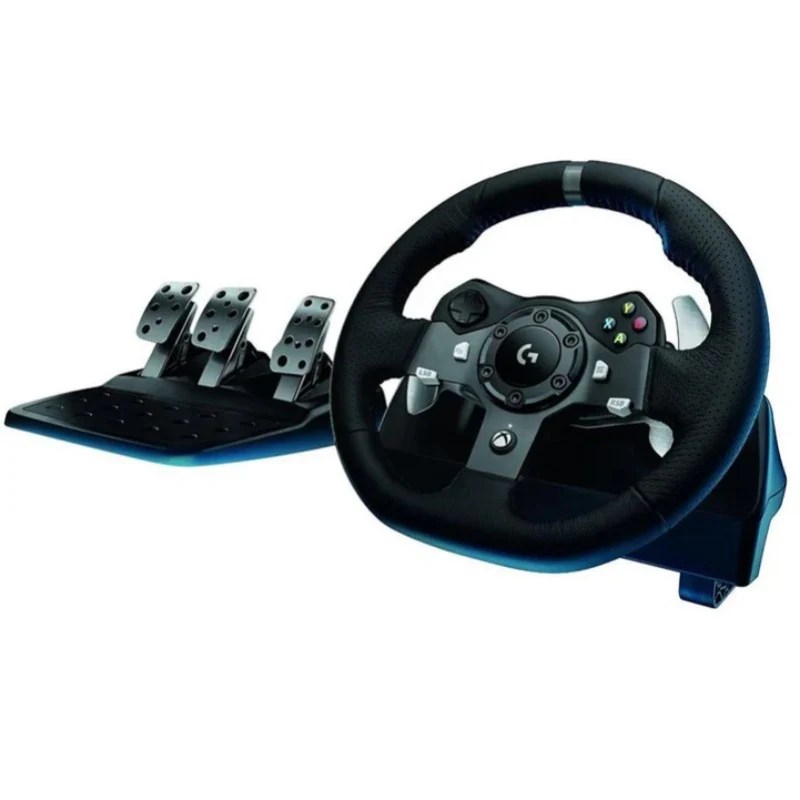 [941-000124] Logitech G920 Driving Force Racing Wheel for Xbox One and PC - Black