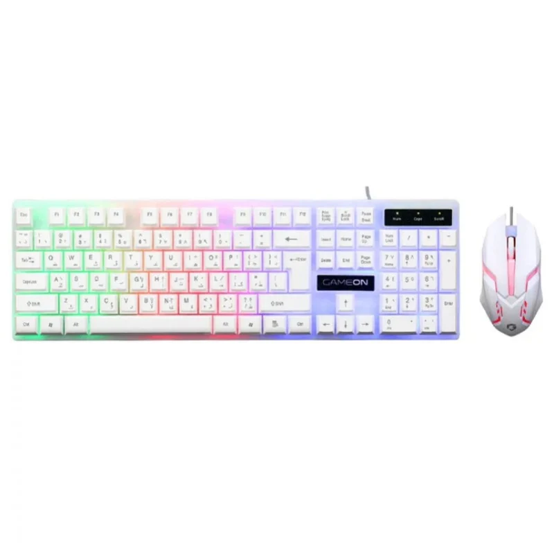 [GO21KM-W] GAMEON Dominion Series GO21KM-W Wired Keyboard & Mouse 2 in 1 Combo - English/Arabic