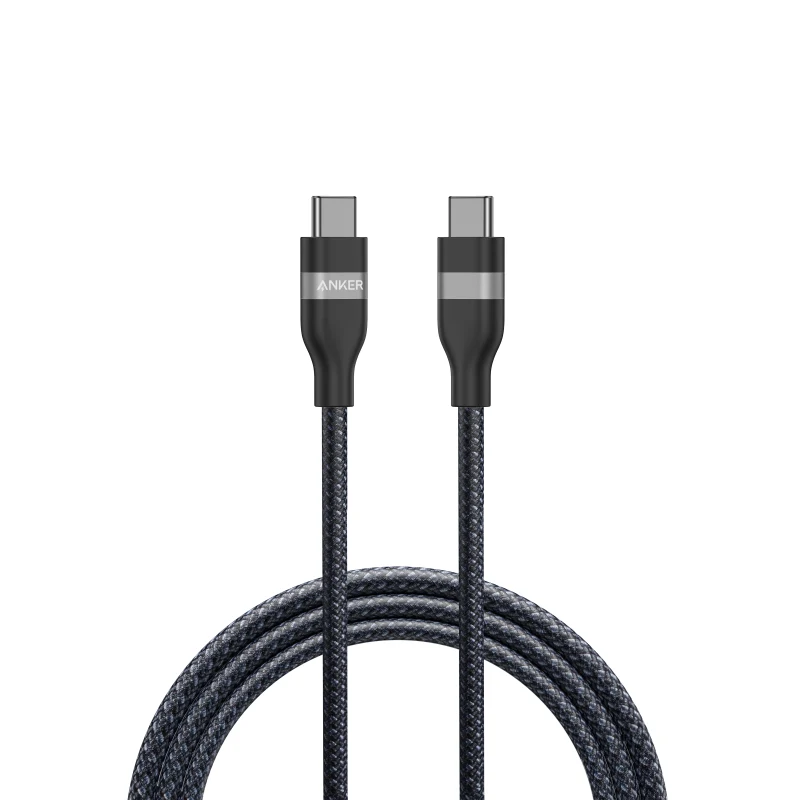 Anker USB-C to USB-C Cable 240W Upcycled-Braided 0.9m/3ft - Super Fast Eco-Friendly Charging