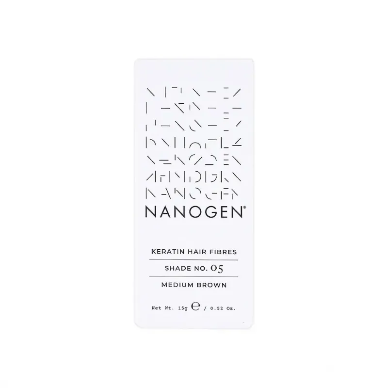 Nanogen Keratin Hair Fibres, 15g - Medium Brown