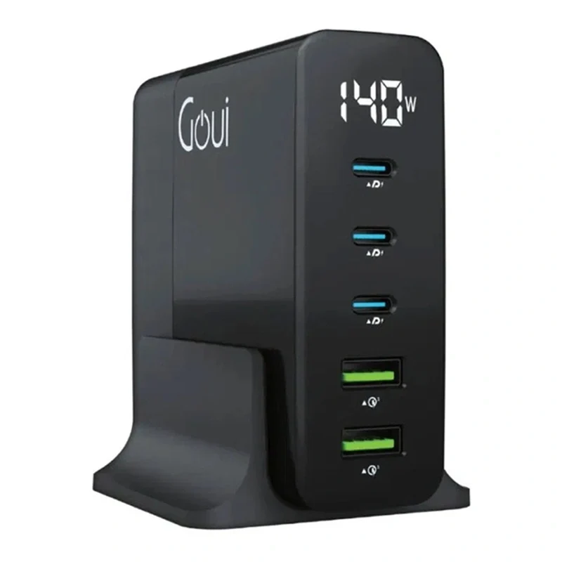 Goui GAN 140 Desktop Charger 5 Ports 140 W - Black