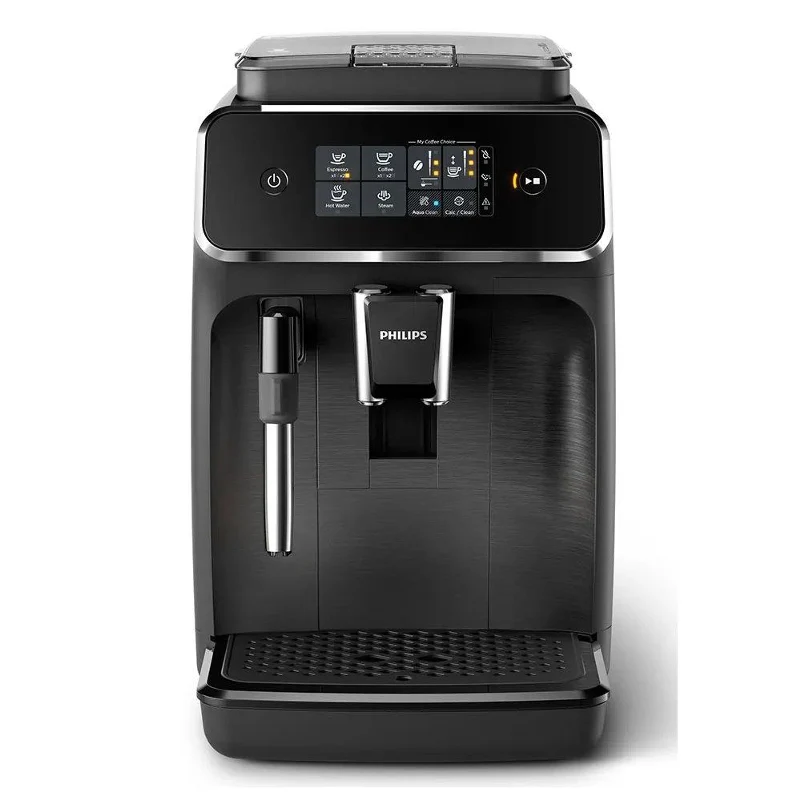 Philips Series 2200 Fully Automatic Espresso Machine EP2220/10 – 1500W, 1.8L, Touch Display, Milk Frother, Black