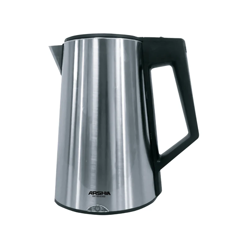 Arshia EK133-2392, Stainless Steel Electric Kettle, 1.7L Fast Boil, Safety Protection, 1800W – Silver