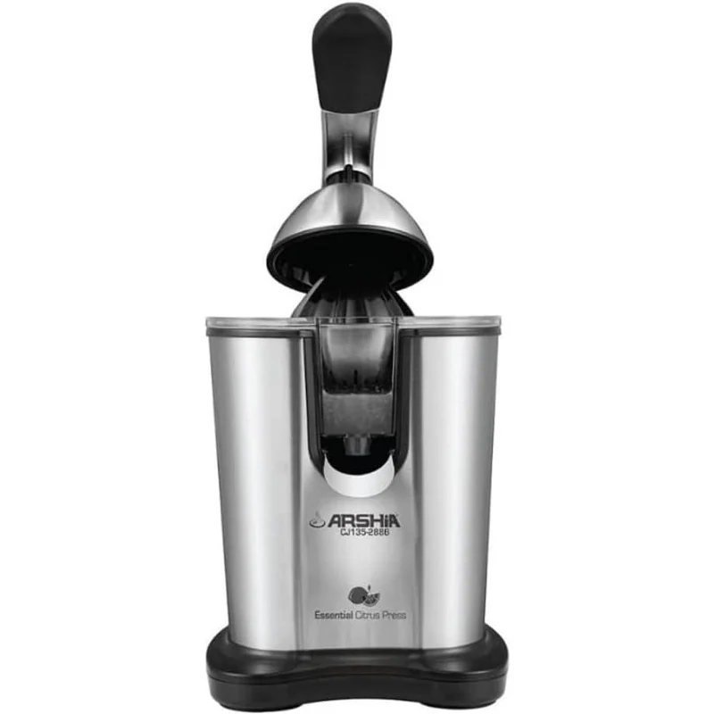 Arshia CJ135-2886, Electric Citrus Juicer with Stainless Steel Cone, 300W