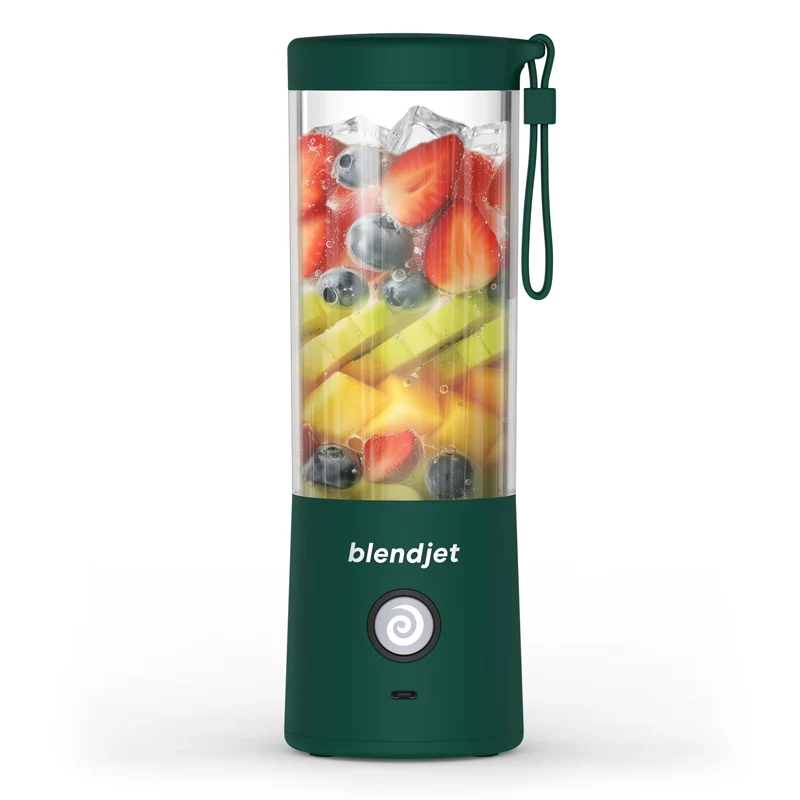 Blendjet V2 Portable Blender 16oz, Smoothie Maker, Fruit Blender, BPA-Free, 475ml, 200W, Sports Bottle, USB-C Rechargeable - Emerald