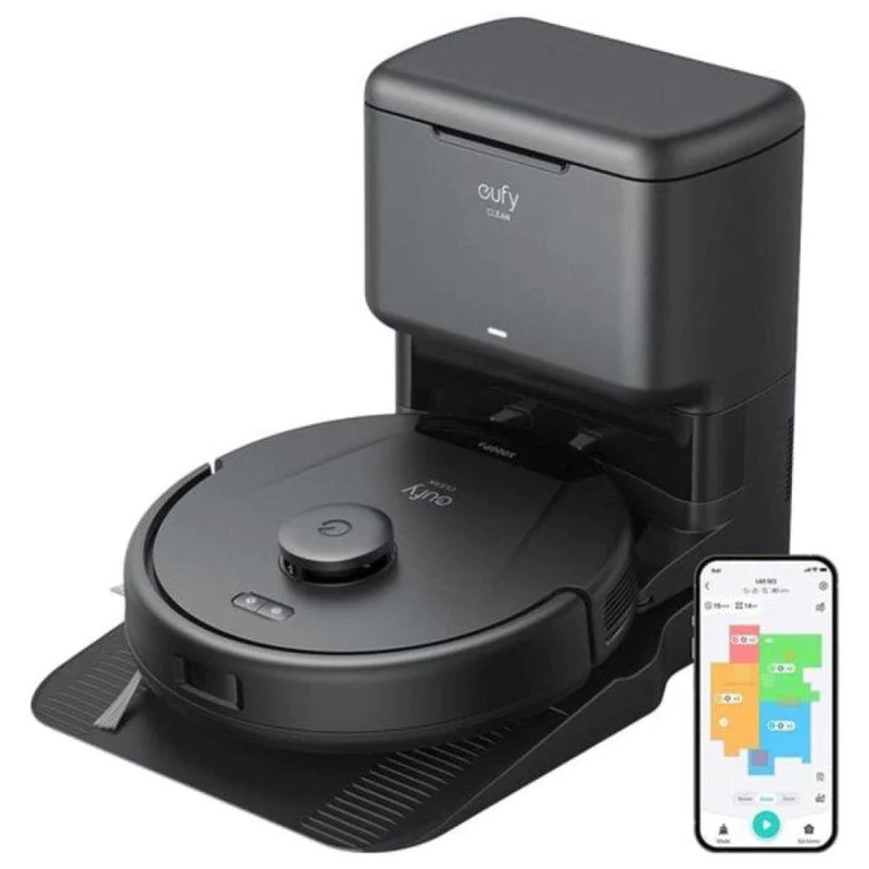 Eufy T2278V11, L60 Hybrid Robot Vacuum Cleaner with Self Empty Station - Black