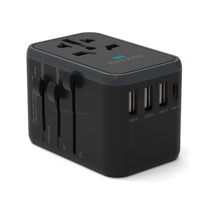 Engage, Universal Power Adapter/Charger (45W) with Dual PD Ports