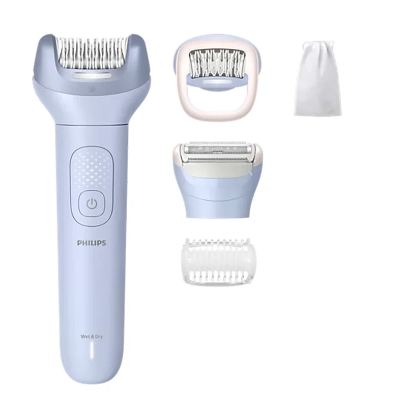 Philips Epilator Series 8000 Wet & Dry Cordless Epilator with ProGuide Technology, BRE709/00 – Blue