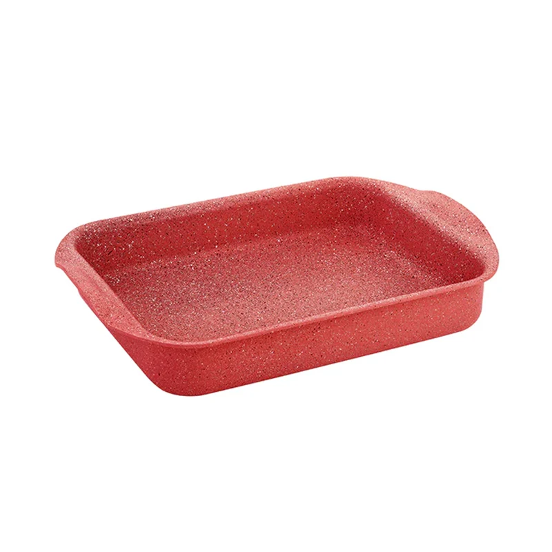 OMS Granite Oven Tray 29x25 cm - Red