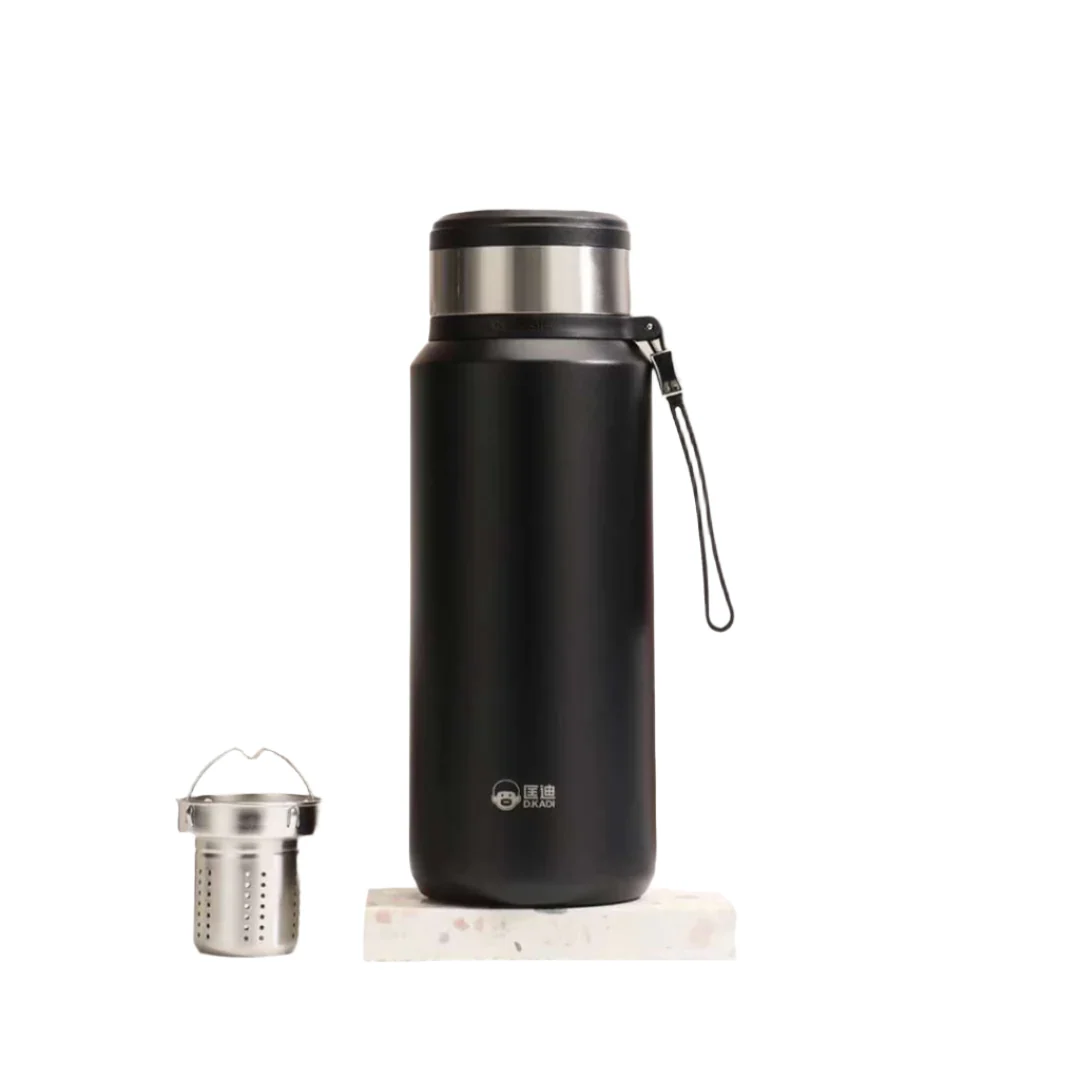 D.kadi 5202 Vacuum Bottle 1000ML - Black