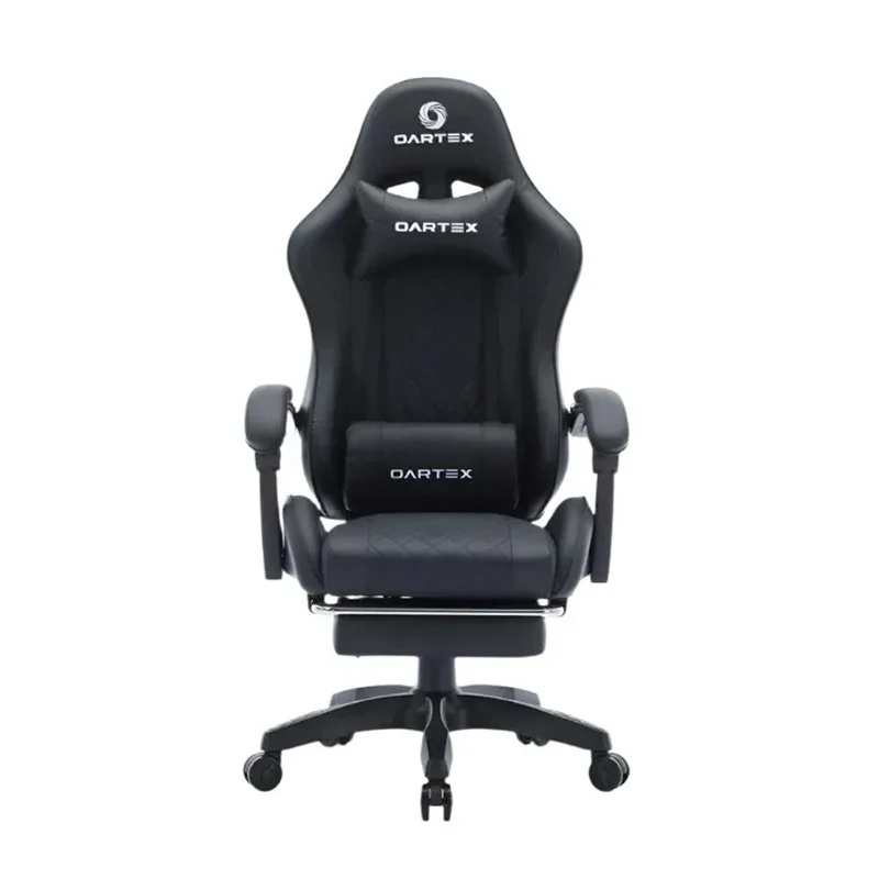 Oartex Model LD034 leather Gaming Chair - Black (Installation not included)