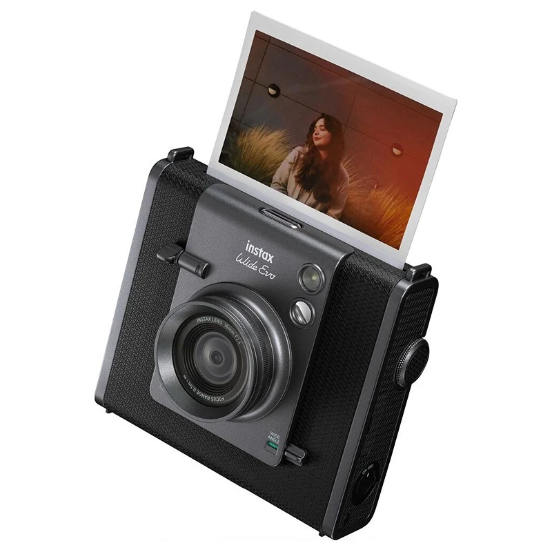 Fujifilm Instax Wide Evo Hybrid Instant Film Camera - Black