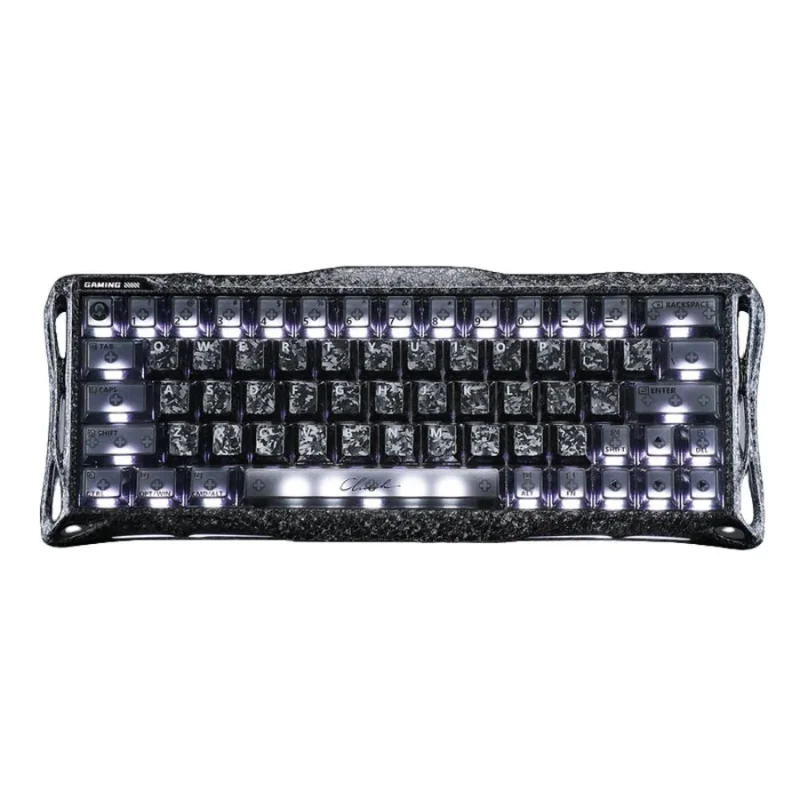 GravaStar Mercury V60 Pro 60% Hall Effect Magnetic Switch Gaming Keyboard Special Edition - Cyber Frost Black