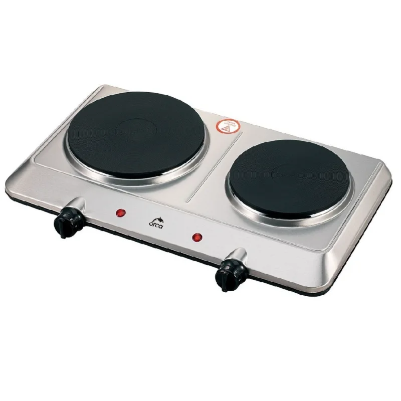 Orca Electric Double Hot Plate 2250 Watts – Stainless Steel