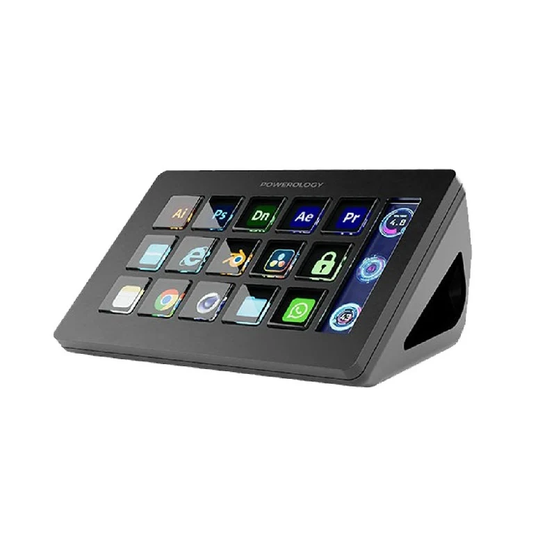 Powerology Stream Deck (Interactive Buttons & Custom Software) - Black