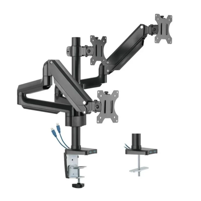 Twisted Minds Premium Triple Monitor Arm, Stand and Mount - Black