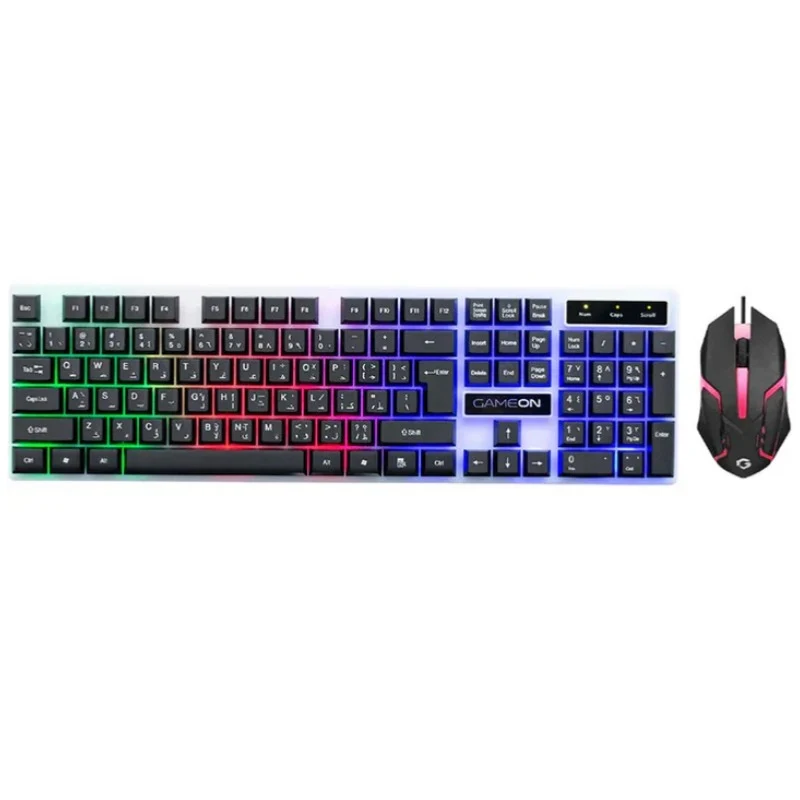 GAMEON Dominion Series GO21KM-B Wired Keyboard & Mouse 2 in 1 Combo - English/Arabic