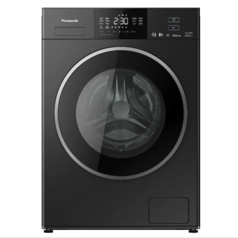 Panasonic Front Load Washer 12KG, 1200RPM, Black Silver - NA-24CER1BKW