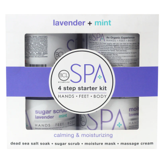 BCL spa lavender & mint starter kit skincare unisex 4pcs