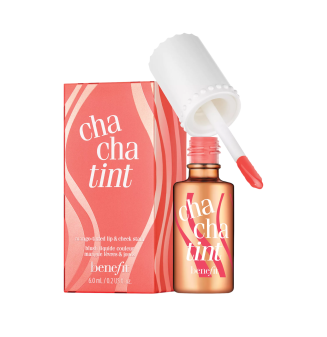 BENEFIT COSMETICS CHA CHA TINT MANGO TINTED LIP & CHEEK STAIN 6ML WOMEN
