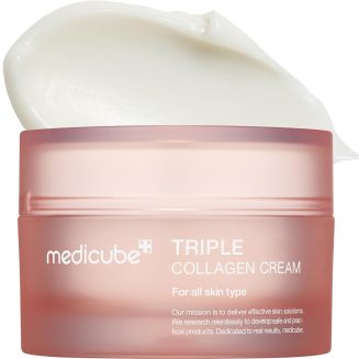 medicube Triple Collagen Cream - Hydrating & Firming Moisturizer with Hyaluronic Acid, Premium Elastin, Shea Butter - Wrinkle Care & Boosts Elasticity - Korean Skincare