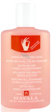 Mavala Extra Mild Nail Polish Remover – Luxuriously Gentle, Acetone-Free Formula for Delicate and Sensitive Nails - 100ml