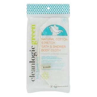 Clean Logic Natural Cotton Stretch Bath Shower Cloth - Assorted Color