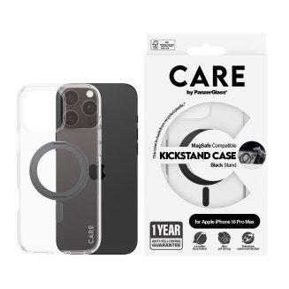 PanzerGlass® 1324, Case Feature Kickstand & MagSafe iPhone 16 Pro Max - Black