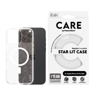PanzerGlass® 1344 Case Flagship Star Lit w. MagSafe iPhone 16 Pro Max - White