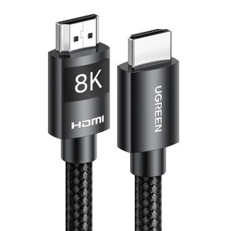 UGREEN HDMI 8K Cable Male to Male Aluminum Alloy Shell Braided Black 2m HD140