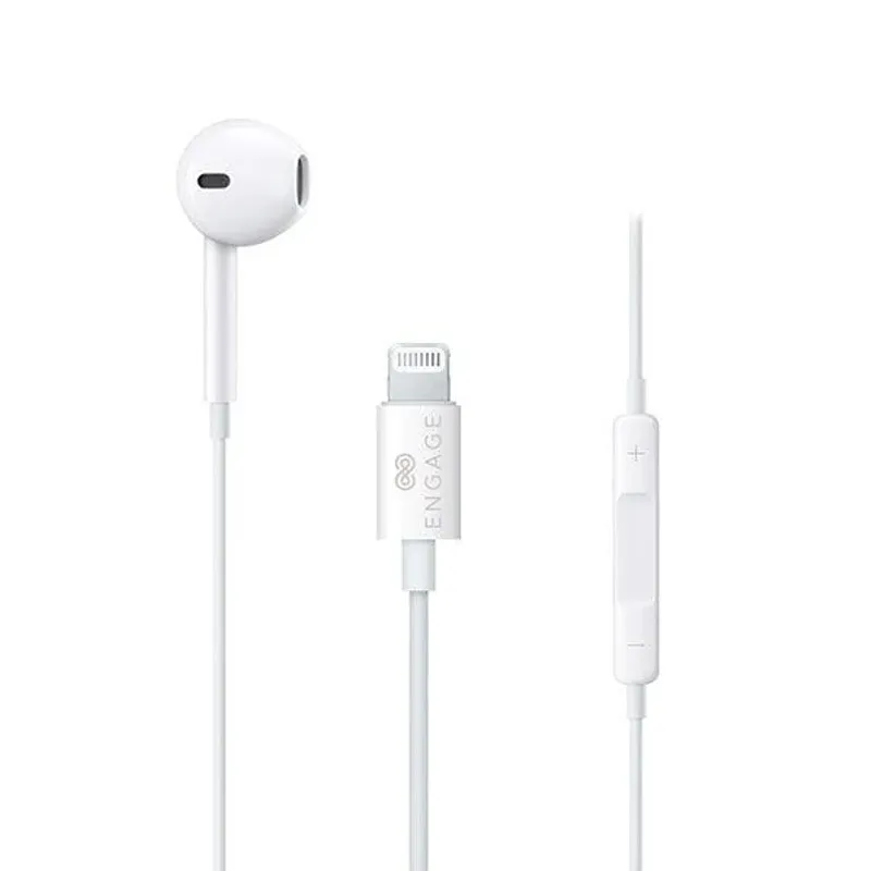 Engage_MFI_Apple_Lightning_Wired_Mono_Earphone_White.png Engage, MFI Apple Lightning Wired Mono Earphone, White - Engage_MFI_Apple_Lightning_Wired_Mono_Earphone_White.png