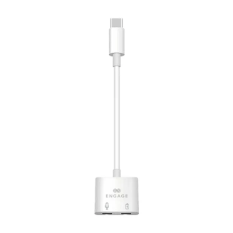 Engage, USB-C To Dual USB-C Adapter Cable (Charge + Audio)