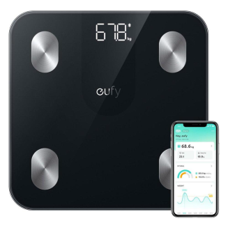 Eufy T9120K11, Smart Scale A1 with Bluetooth, Wireless Digital Scale - Black