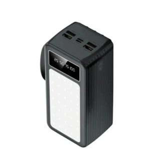 KinVale 60000mAh 22.5W Fast Charging Power Bank with 4 USB, 2 Type-C Ports & Built-in Cables