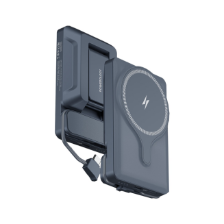 Powerology, 5000mAh Power Bank With Magnetic Wireless Charger Car Mount