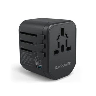 RAVPower  RP-PC1033 PD PIONEER 20W 3-Port Travel Charger (Black)