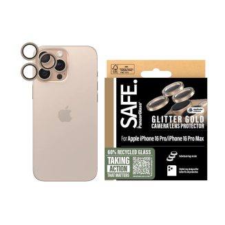 PanzerGlass® SAFE95895, Camera Lens Protector Glitter Gold iPhone 16 Pro | 16 Pro Max